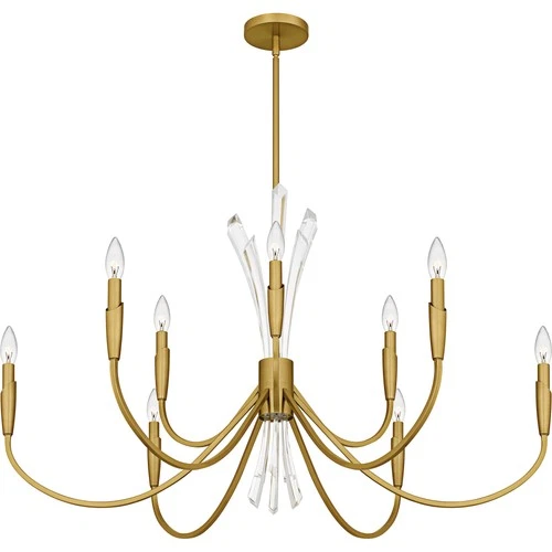 Quoizel CCY5040 Cecily 9 Light 40"W Crystal Candle Style - Gold - Picture 9 of 12