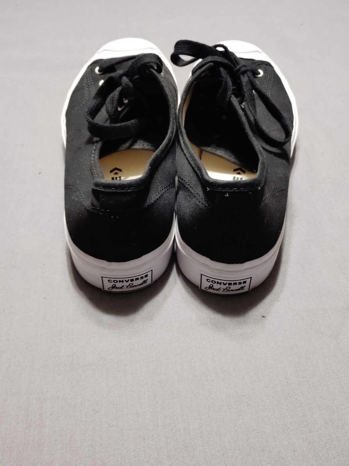 EUC Converse JP Ox Jack Purcell M 10.5/WM 12 Black/White Low Top Canvas Sneakers image 6