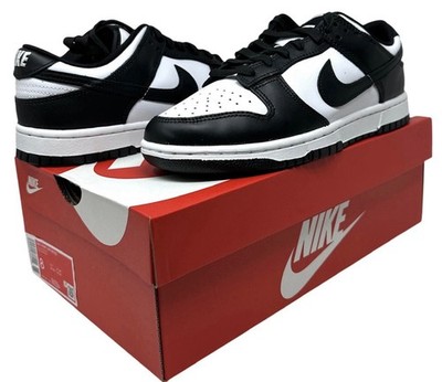 Nike Men's Dunk Low Retro Panda Shoes Sneakers Low Top Black White