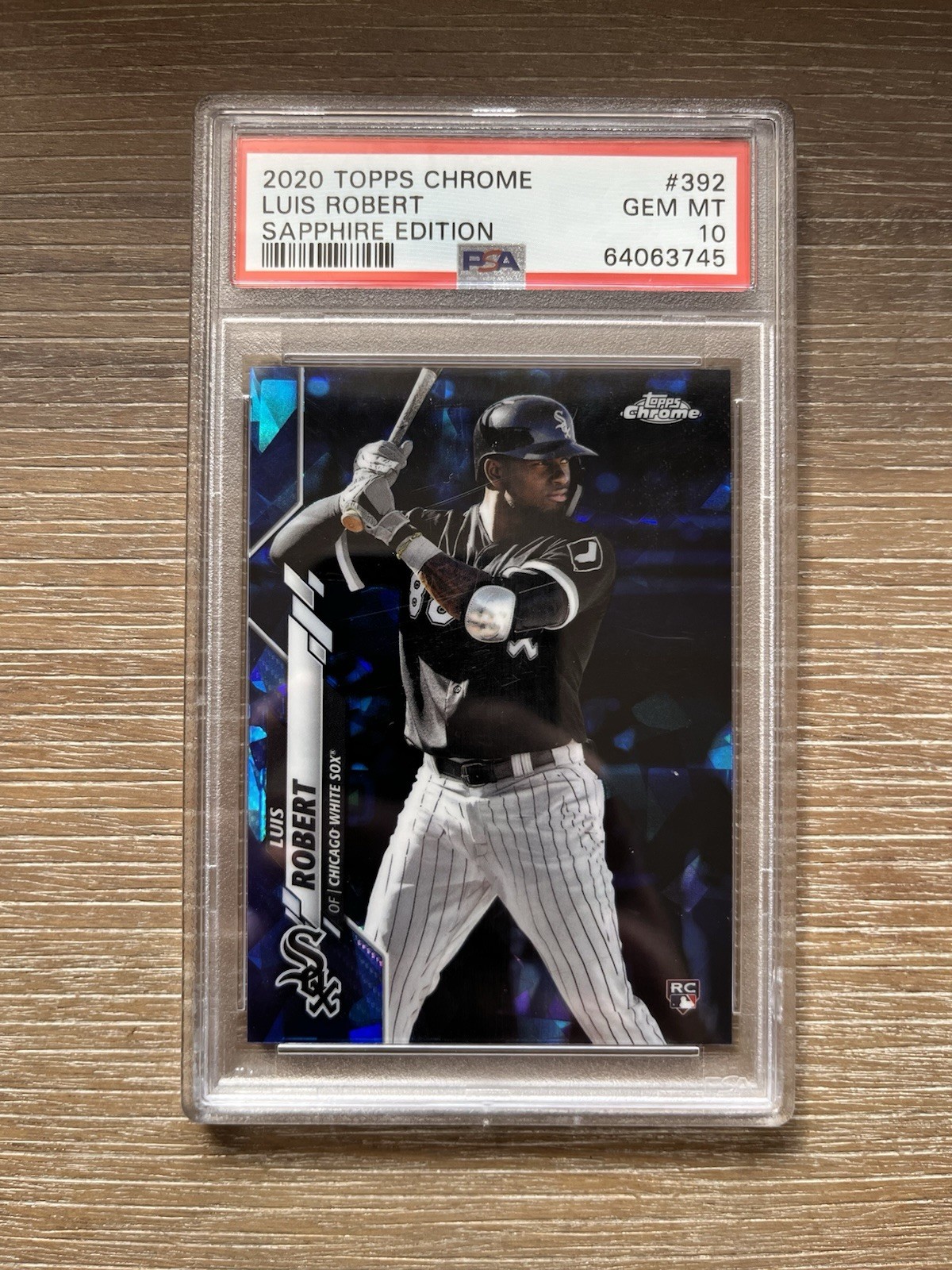 2020 Topps Chrome Sapphire Edition Luis Robert #392 PSA 10 GEM MT 0