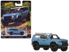 Hotwheels JBK52 2024 Toyota Land Cruiser Blue with White Top "HW Off