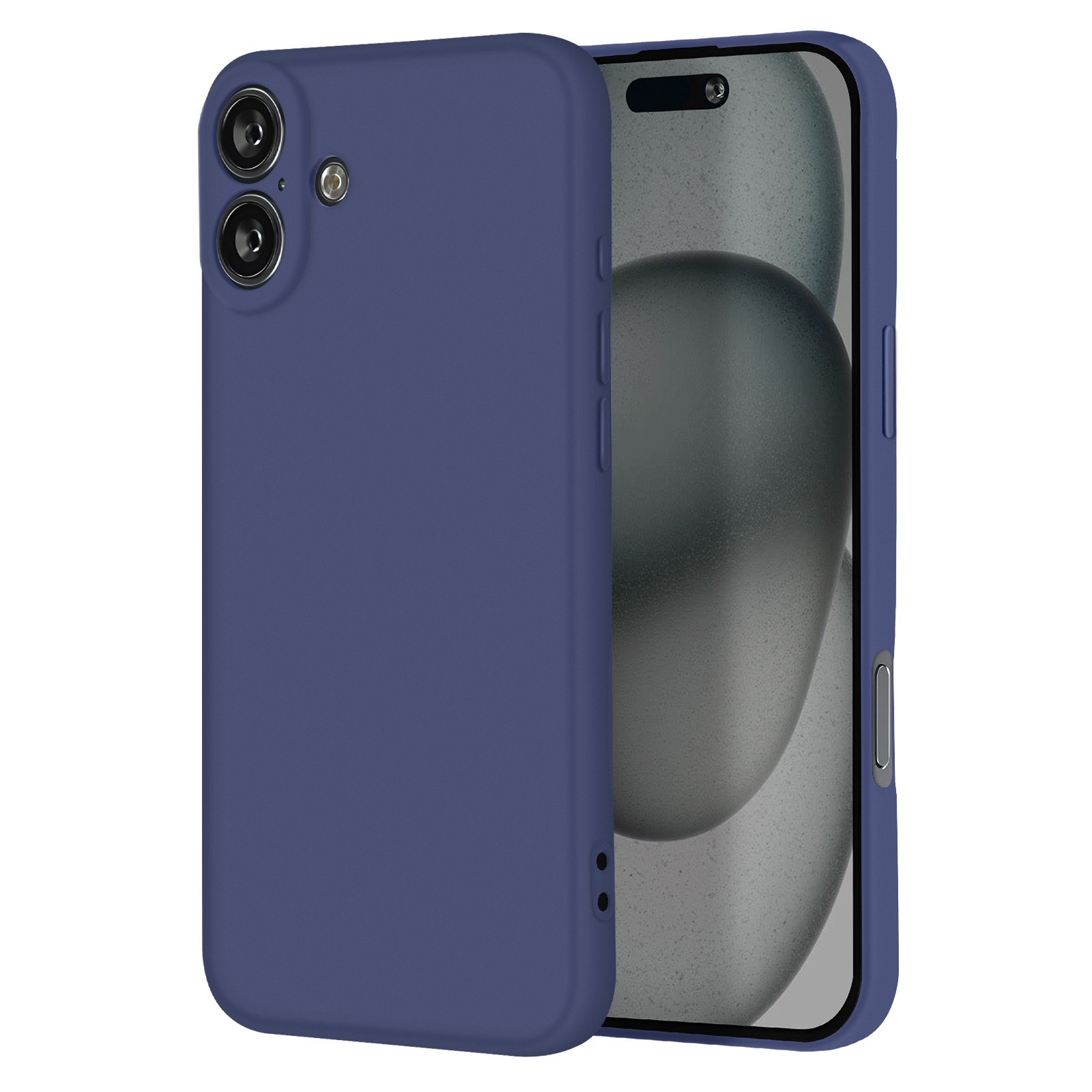 Coque iPhone 16 Plus silicone soft touch anti-empreintes et dos mat antichoc