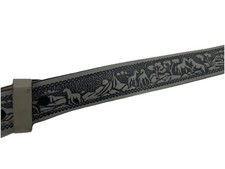 VTG 70s Tooled Leather Belt Western Horse Mountains Sunrise Cowboy Name Julio