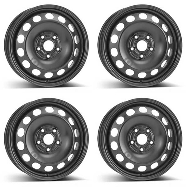 4 Alcar Stahlfelgen 6.5Jx16 Zoll ET46 5X112 FüR Audi A3 4Er Satz-image