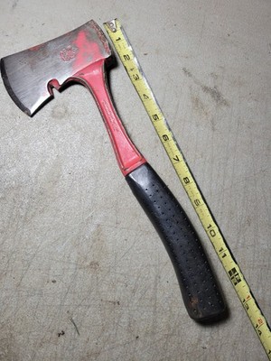 Vintage Bridgeport Boy Scout  Hatchet Camp axe BSA rubber grip handle