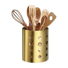 4.6x5.5 Kitchen Utensil Holder, Oval Stainles...