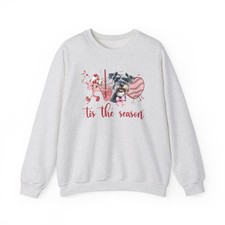 Miniature Schnauzer Sweatshirt Dog Valentines Gifts Crewneck Shirt