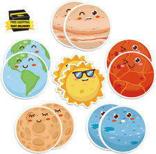 600Pcs Outer Space Sticky Notes, Cute Outer Space Memo Pads Solar System Planet