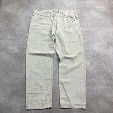 Levi's 559 Cord Trousers Mens 40" Relaxed Corduroy Vintage Pants, Beige