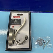 Delta Dansant Hook Brushed Nickel Finish Towel Holder for Bathroom 135241