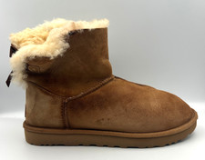 Size 9 UGG Australia 1016501 Mini Bailey Bow II Shoes Women's Brown BOOTS