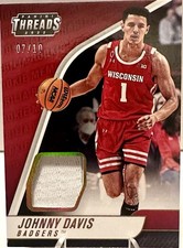 2022 Chronicles Draft Picks Threads Rookie Memorabilia Black /10 Johnny Davis RC