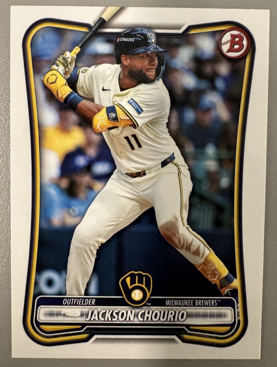 2026 Bowman #4 Jackson Chourio Milwaukee Brewers