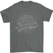 Camiseta De Hombre Distressed 79 Cumpleaños Hecho En 1946 100% Algodón