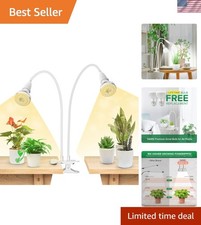 LED Grow Lights for Indoor Plants, 300W Full Spectrum Clip-on Gooseneck Grow ...
