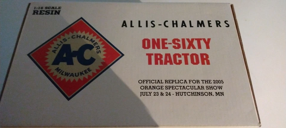 Allis Chalmers One -Sixty 1/16 Resin Orange Spectacular 160 Edition Preown - Image 2 of 4