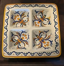 Tuscany style dressing platter  4 Sections