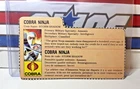 GI Joe Storm Shadow 1984 v1 *CANADIAN FILE CARD* w/Top Loader Vintage Canada