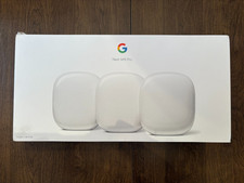 Google Nest Wifi Pro 6E 2 Port Wireless Mesh Router - Pack of 3 - Snow