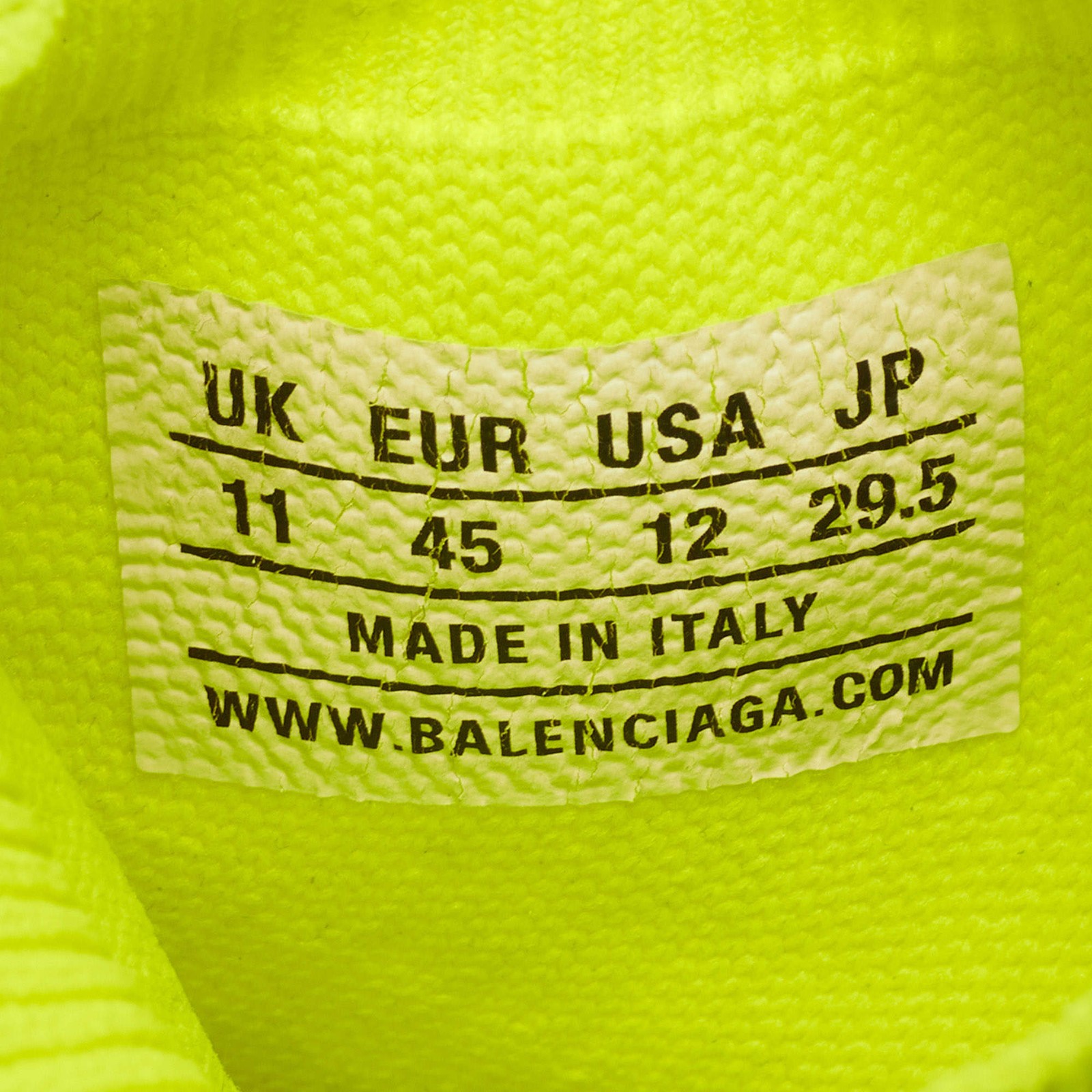 Balenciaga Speed Trainer Size 45 Green Knit Fabric High Top Sneakers thumbnail 8