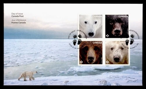 DR WHO 2019 CANADA FDC BEAR COMBO M79732