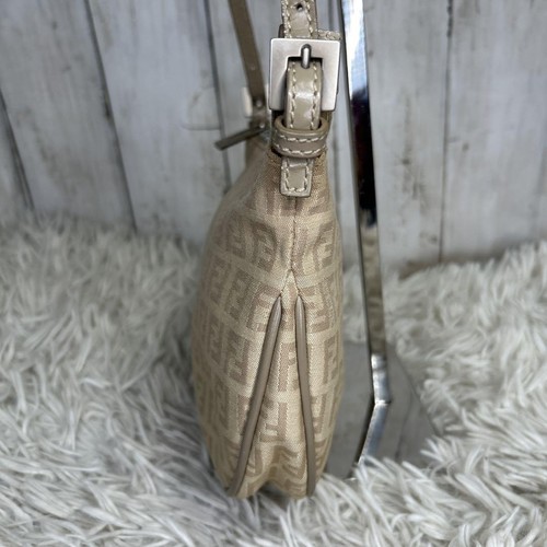 FENDI Zucca Zucchino Schultertasche braun Canvas Leder - Bild 6 von 19