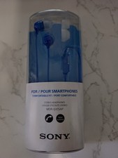 Sony MDR-EX15AP Blue Wired In-Ear Earbuds Headphones w/Mic Sealed New Other