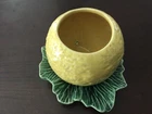 Vintage McCoy Orange On Leaf Pottery