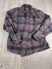 ORVIS Men  s Flannel Shirt Size M Plaid Heavyweight Button Up Outdoors Rugged