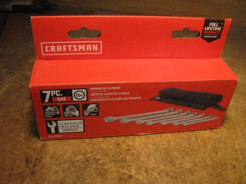 Juego de llaves combinadas SAE Craftsman CMMT21085 7 piezas-