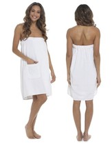 Tom Franks | Women's 100% Cotton Towelling Shower Wrap Bath Beach Towel Cover Up