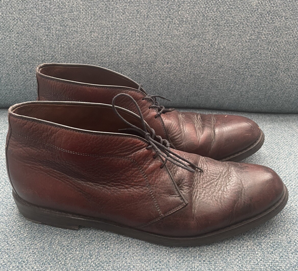 Allen Edmonds Malvern Leather Chukka Boots 14 Brown 9181 | eBay display picture 1
