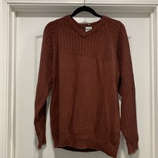 Columbia V-Neck Sweater Mens XL Burgundy Long Sleeve