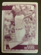 Rafael DEVERS🔥2018 Panini Classics RC Rookie Magenta Printing Plate #12 1/1📈