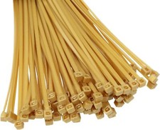 4 Inch Multicolor Multipurpose Nylon Zip Ties 4 Inch 200pcs Gold