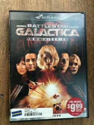 Battlestar Galactica - The Miniseries (DVD, 2004)  Blockbuster Rental! 