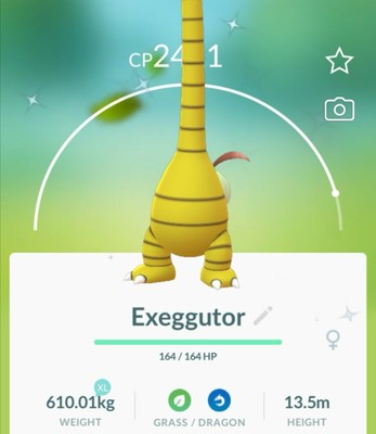 Pokemon Go Super Rare Shiny Alolan Exeggutor Ebay