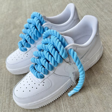 Custom Nike Air Force 1 White with Chunky Lig...