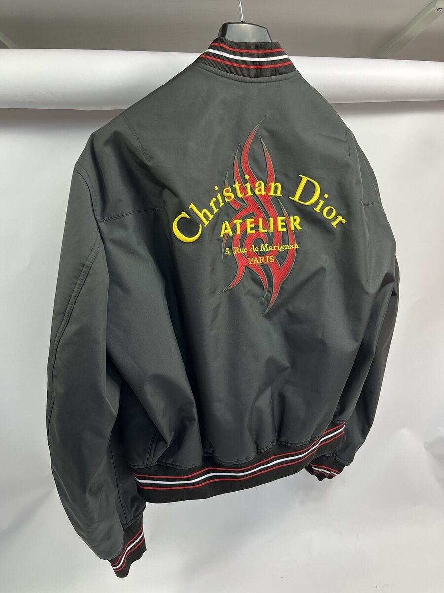 Dior Christian Dior Atelier Embroidered Tribal Logo Bomber Dior Christian Dior Atelier Embroidered Tribal Logo Bomber