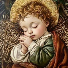 A4 Paper Decoupage SLEEPING BABY JESUS Paper Designs Italy Same Day Shipping