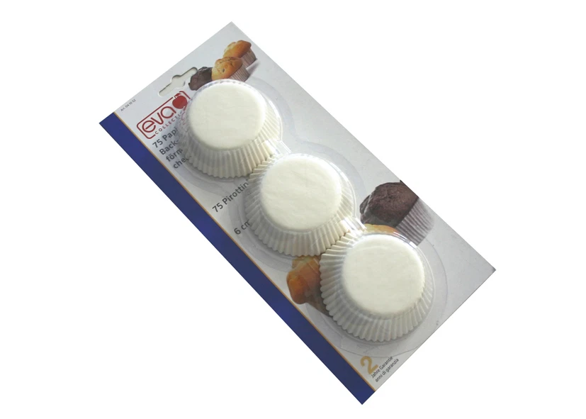 1500 Pirottini Grandi Per Cupcake E Muffin - Bianchi, Scanalati, 5,3 X 4,8 Cm - Adatti A Forno, Microonde E Freezer Fino A 232°C