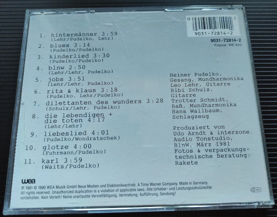 INTERZONE Interzone (1981/1990) CD Heiner Pudelko - Bild 2 von 2