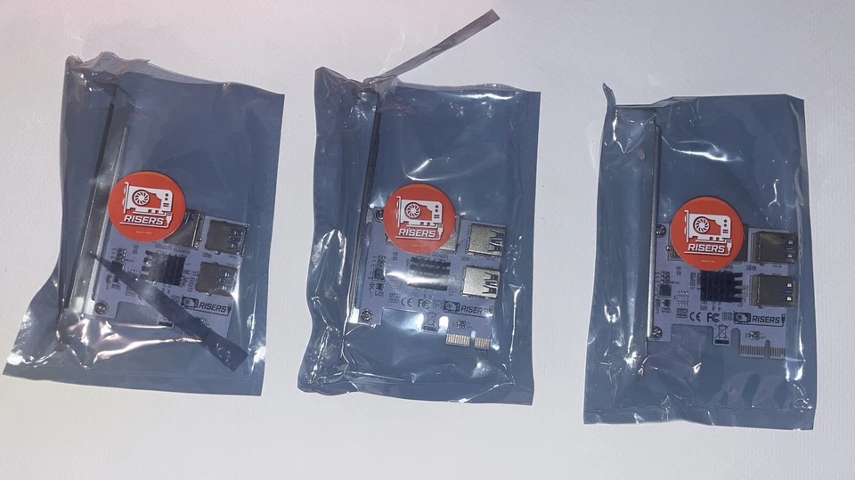 GPURisers 1x to 4 USB PCI-E GPU Riser Adapter Board rtx ipad nas computer apple - Image 4 of 4