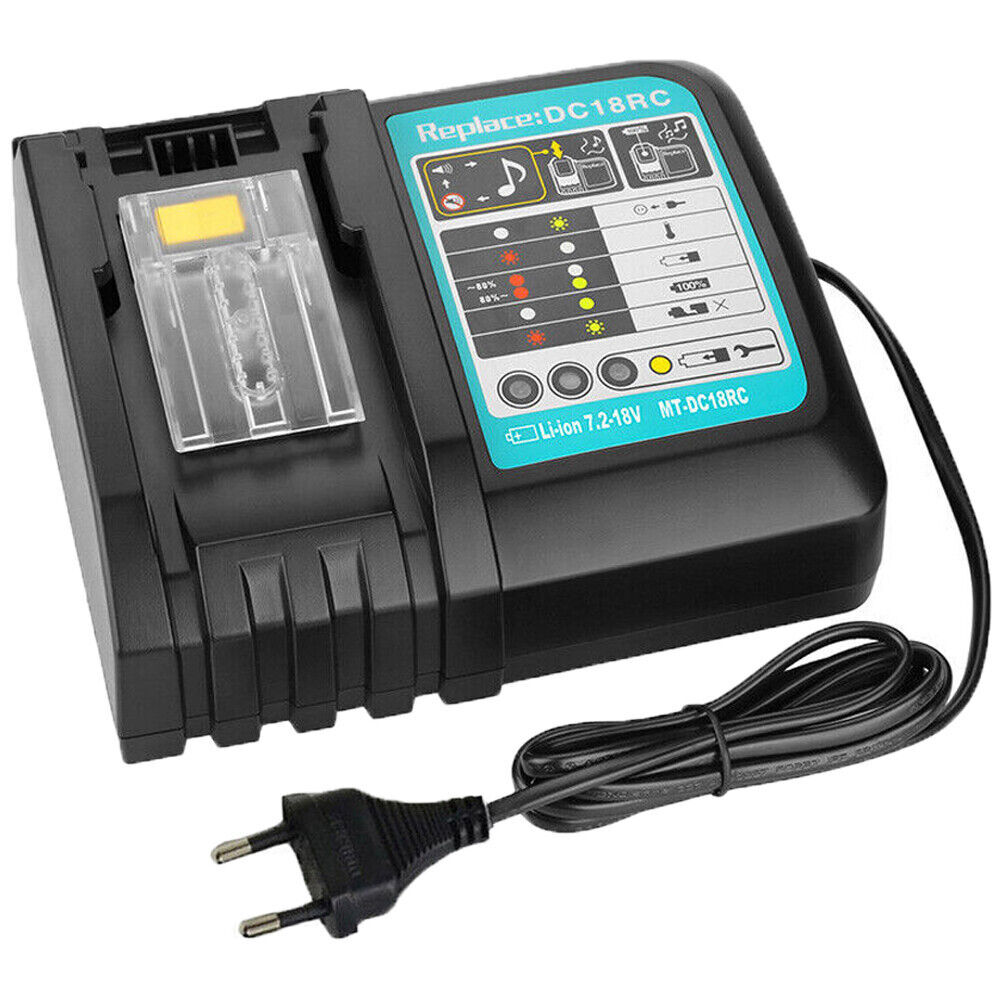 DC18RC 18V Schnellladegerät Für Makita 18V Li-Ion All Akku BL1860 BL1830 DE