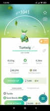 Pokemon Shiny Turtwig Dawn's Hat - TRA'DE GO Registered Shiny - Read Description