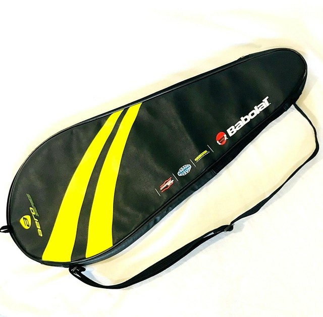 Babolat Aero Series Tennis Racket Bag Case Black Yellow Heavy Padded