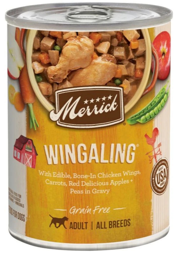 Merrick Grain Free Wingaling All Life Stages Wet Dog Food 12.7 oz