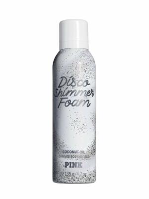 Victoria's Secret PINK Disco Shimmer Foam Coconut Oil Body Mousse 4.7 oz Sparkle