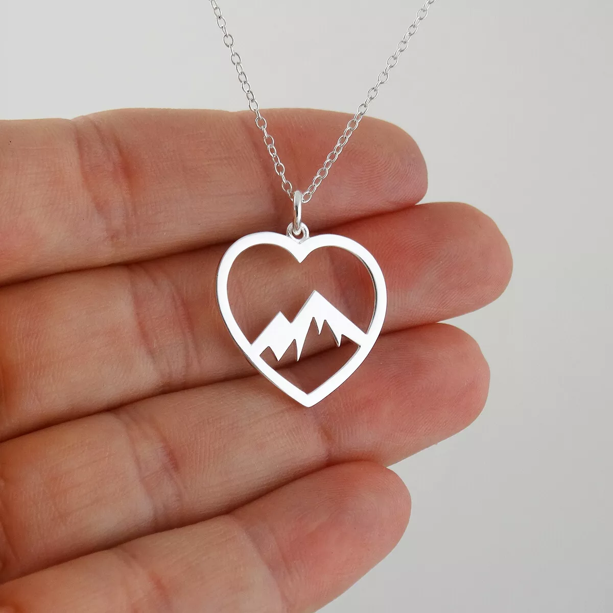 Heart mountain hotsell necklace