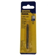 Irwin Hanson 8322ZR 5mm-0.80 High Carbon Steel Plug Tap, M5-0.80